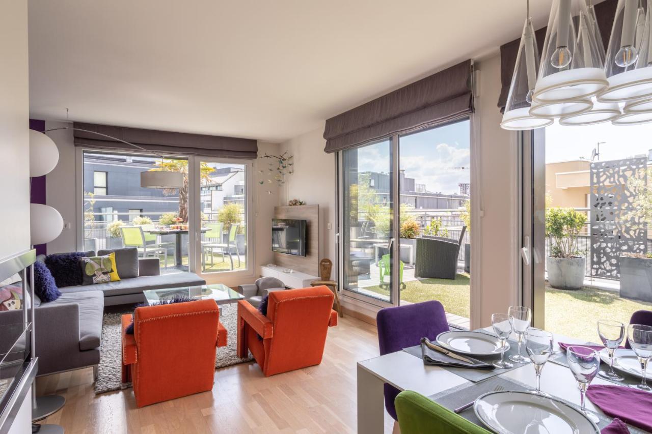 Illanka - Appartement 3 Chambres Avec Parking Et Terrasse Proche Gare Rennes Exterior foto
